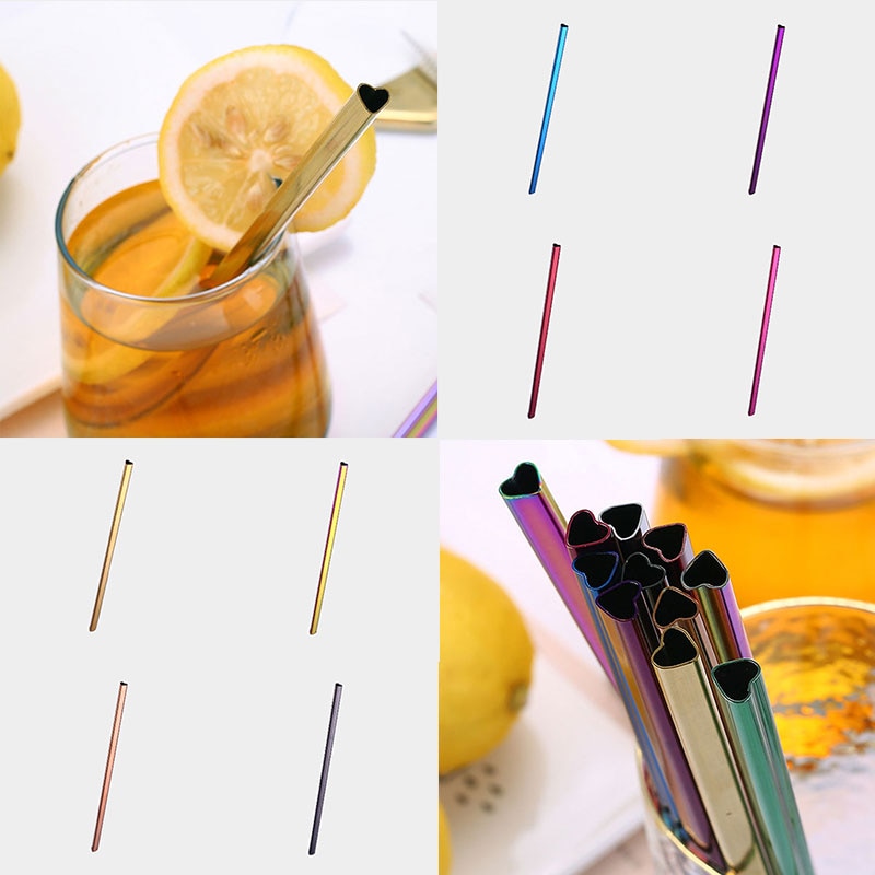 Heart-Shaped Straws