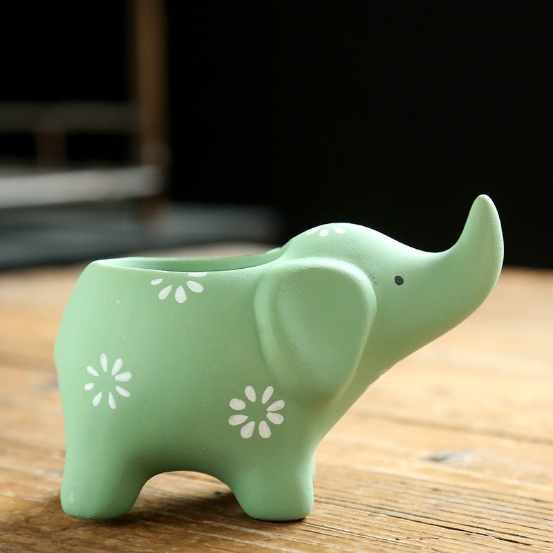 Ceramic Succulent Elephant Flower Pot