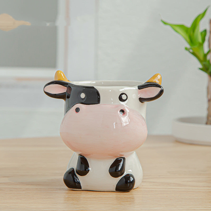Ceramic Cartoon Animal Succulent Flower Pot