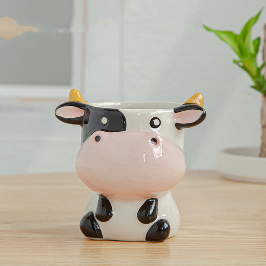 Ceramic Cartoon Animal Succulent Flower Pot