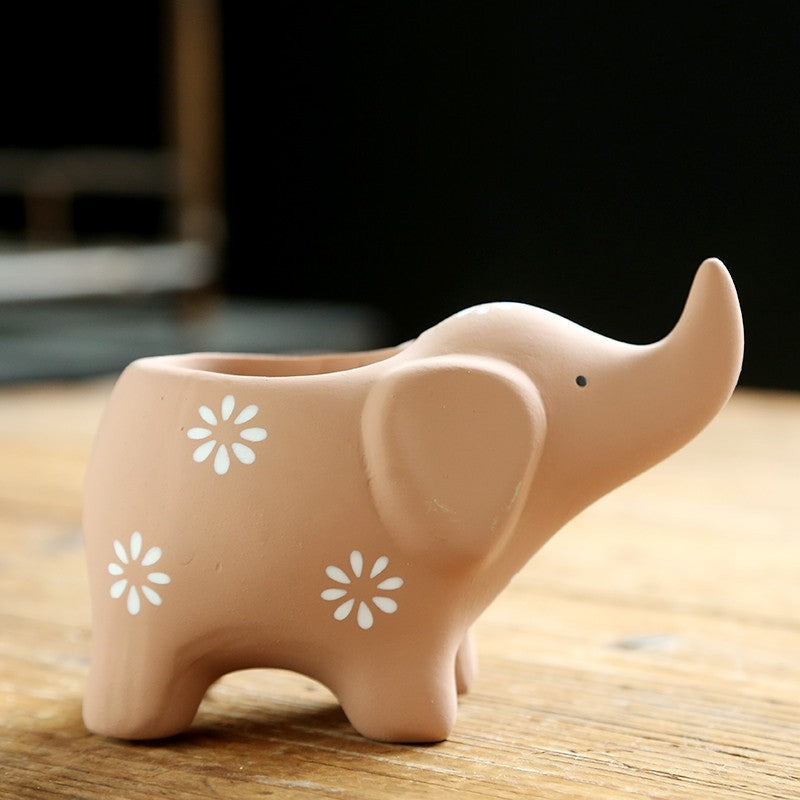 Ceramic Succulent Elephant Flower Pot