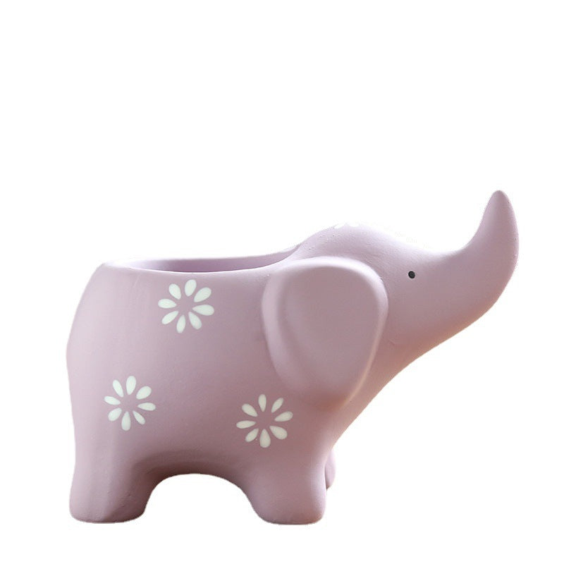 Ceramic Succulent Elephant Flower Pot