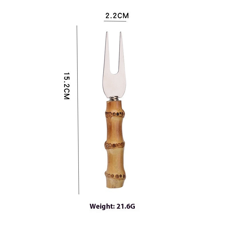 Baking Tool Pizza Bamboo Cheese Knife Set