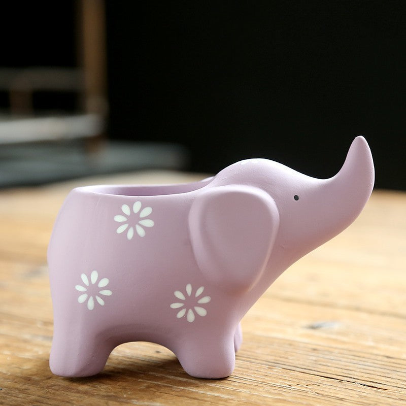 Ceramic Succulent Elephant Flower Pot