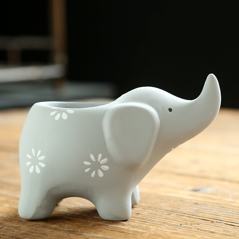 Ceramic Succulent Elephant Flower Pot
