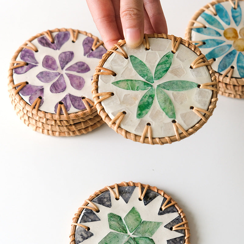 Rattan Style Coaster