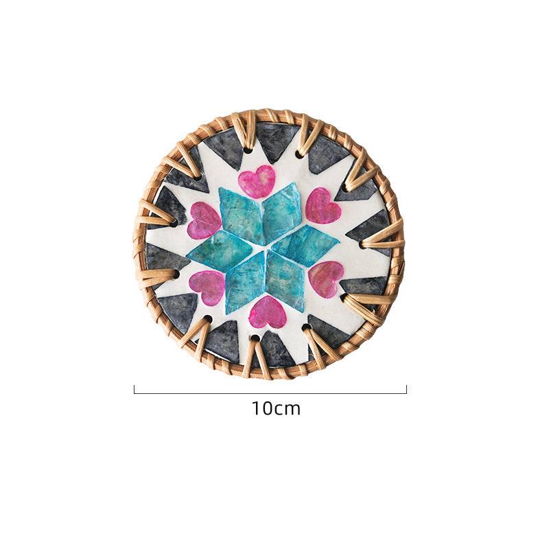Rattan Style Coaster