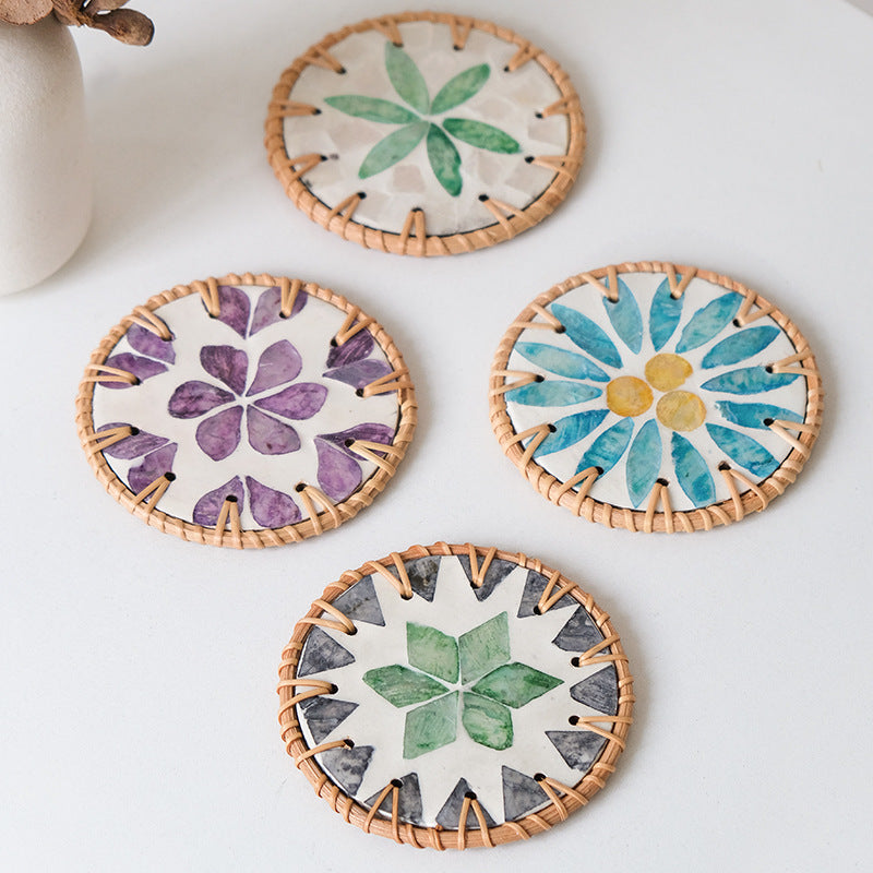 Rattan Style Coaster