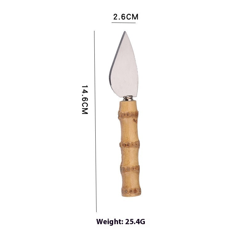 Baking Tool Pizza Bamboo Cheese Knife Set